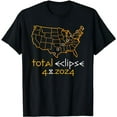 thumbnail image 1 of America Totality Total Solar Eclipse April 8 2024 USA Map T-Shirt, 1 of 5