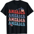 thumbnail image 1 of America USA Fourth Of July 4th For Men Womens and Boys T-Shirt, 1 of 4