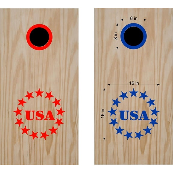 America USA Patriotic Cornhole Board Decals Flag Stickers Pat116