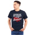 thumbnail image 1 of America USA Right to Be Awesome Funny Plus Size Crewneck Graphic Tee Shirt Brisco Brands 2X, 1 of 5