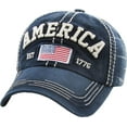 thumbnail image 1 of America USA Vintage Distressed Washed Adjustable Baseball Cap Dad Hat, 1 of 4