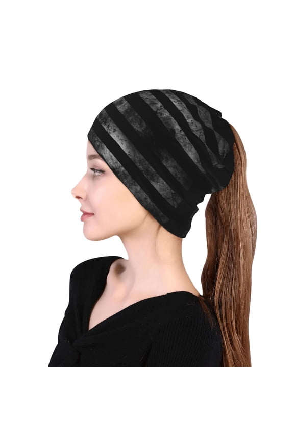 America Us Flag Retro Beanie Skull Cap Lightweight Hip Hop Dwarf Hat Beanie Hat For Women Men