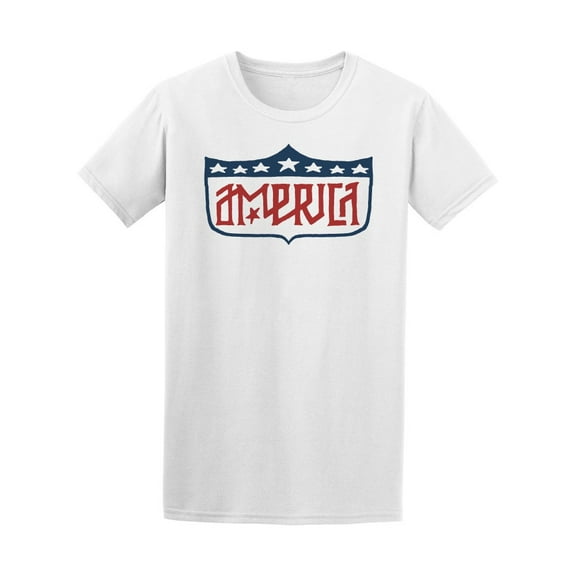 America Usa Flag Colors T-Shirt Men -Image by Shutterstock, Male Medium