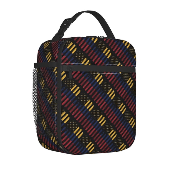 America Venezuelan Flag Insulated Lunch Bag for Men Women Reusable Compact Cooler Tote Lunchbox