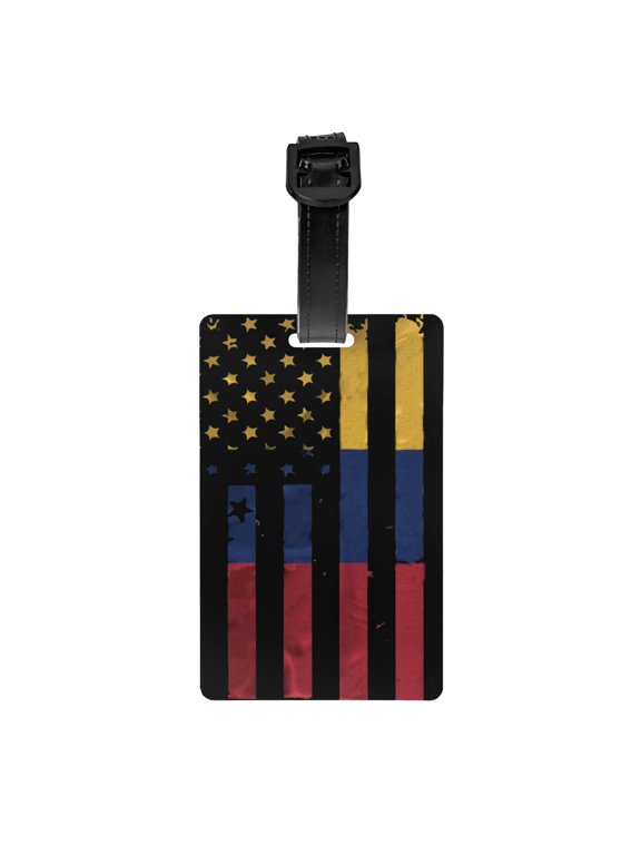 America Venezuelan Flag Luggage Identifier Name Tag For Backpacks Suitcases Bags Baggage