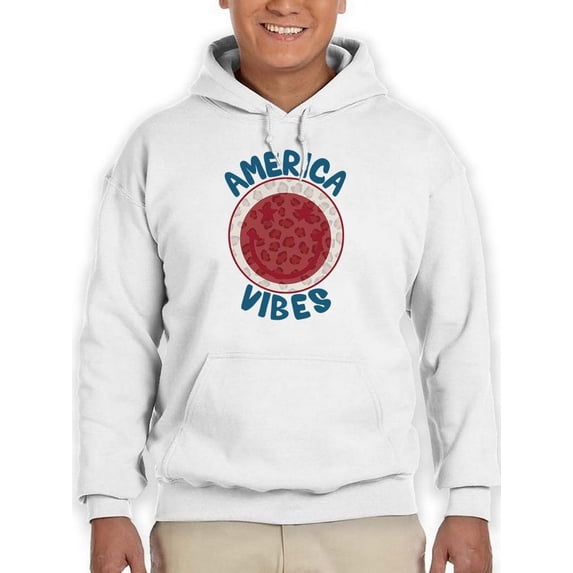 America Vibes Hoodie Men -Image by Shutterstock, Male x-Large