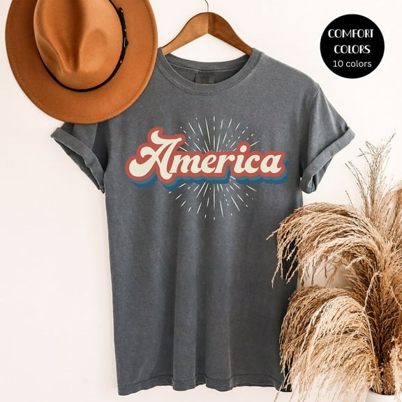 America Vibes Shirt, Fourth Of July Shirt, Big Usa Tshirt, America Shirt, God Bless America Shirt, America Tee