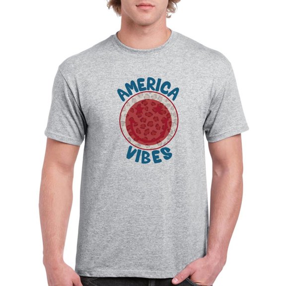 America Vibes T-Shirt Men -Image by Shutterstock, Male 5X-Large