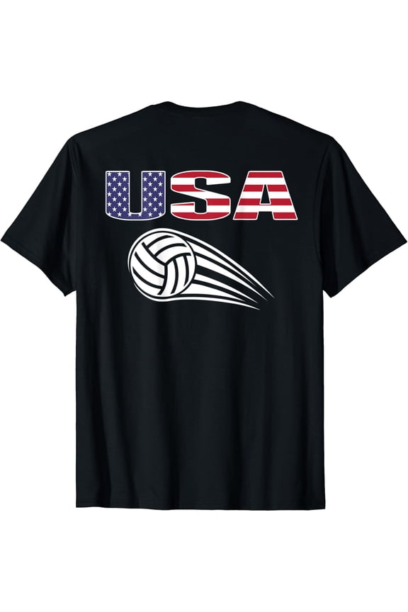 America Volleyball Fans Jersey Usa Flag Summer Sports Lovers T-Shirt Unisex Full Size S-5XL