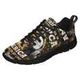 thumbnail image 1 of America Was Born On My Land Native American Flag Running Shoes Sneakers Mesh Black Size 13, 1 of 5