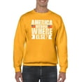 thumbnail image 1 of America Where Else Grunge Style Sweatshirt Men -Image by Shutterstock, Male Large, 1 of 4
