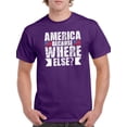 thumbnail image 1 of America Where Else Grunge Style T-Shirt Men -Image by Shutterstock, Male Small, 1 of 4