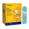 thumbnail image 1 of America White Cross Stat Strip Plastic Adhesive Strips, First Aid Emojis Bandages, 100 Count, 12 Packs, 1200 Total, 1 of 7