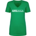 thumbnail image 1 of America Womens V-Neck T-Shirt, 1 of 2