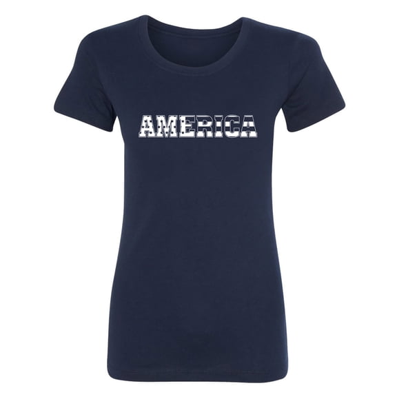 America Womens crewneck tee
