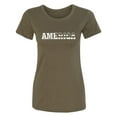 thumbnail image 1 of America Womens crewneck tee, 1 of 2