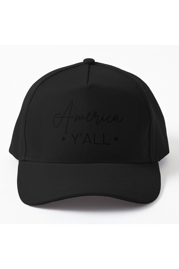 America Y'all Baseball Cap, Southern USA Statement Design, Classic Everyday Hat