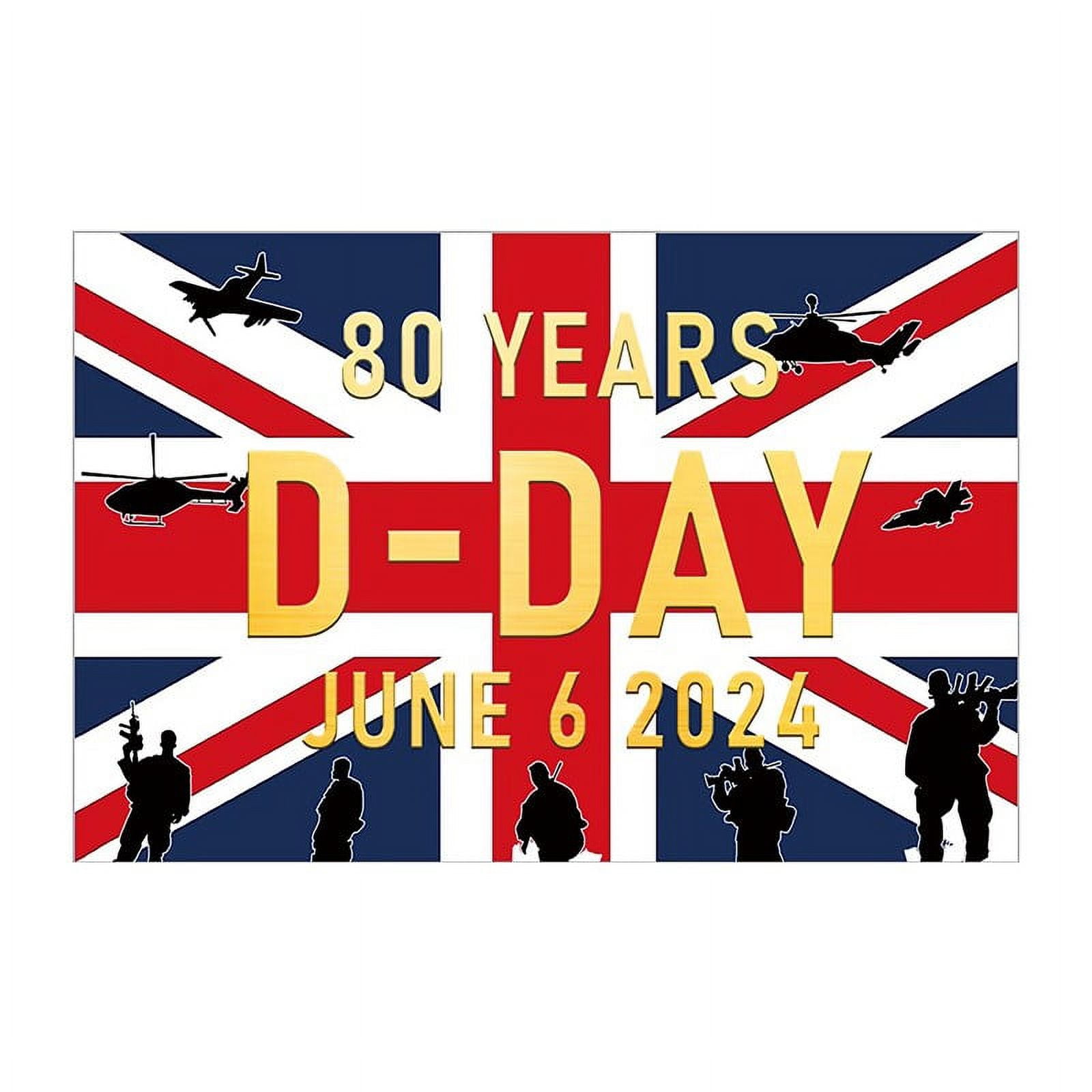 America Yard Flags 1944 DDay 2024 80th Anniversary Normandy House Flag