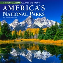America's National Parks | 2025 12x24" 18 Month Wall Calendar | Jul '24 - Dec '25 | Plato