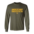 thumbnail image 1 of America's Navy Forged By The Sea Adult Long Sleeve T-shirt, 1 of 3