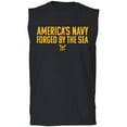 thumbnail image 1 of America's Navy Forged By The Sea Adult Sleeveless Tee, 1 of 3