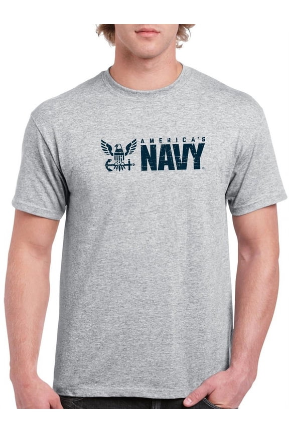 America's Navy Men T-Shirt, Male Large