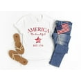 thumbnail image 1 of America the Beautiful, America Shirt, 4th of July T shirts, Gift for Girlfriend,, 1 of 2