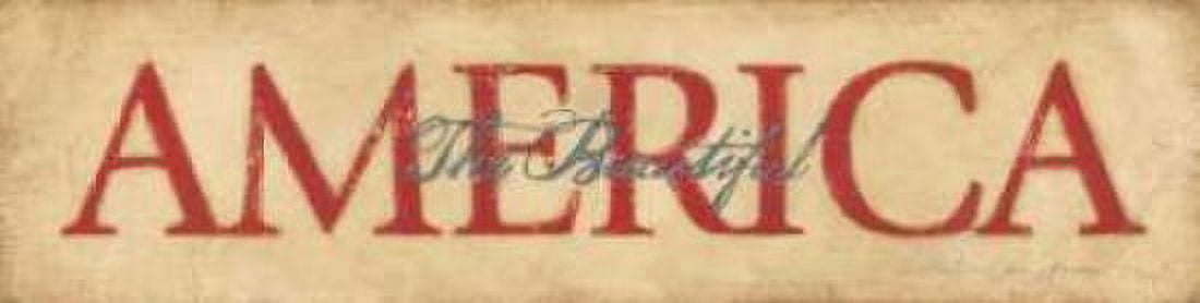 America the Beautiful Canvas Art - Stephanie Marrott (12 x 36)