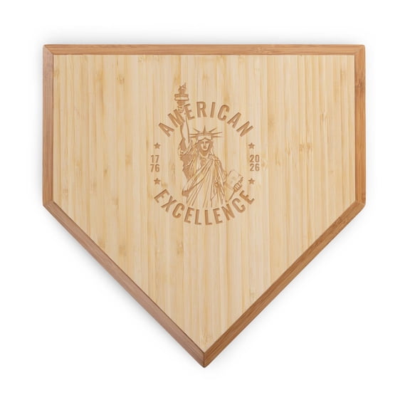 America250 - Home Plate Serving Board, (Bamboo)