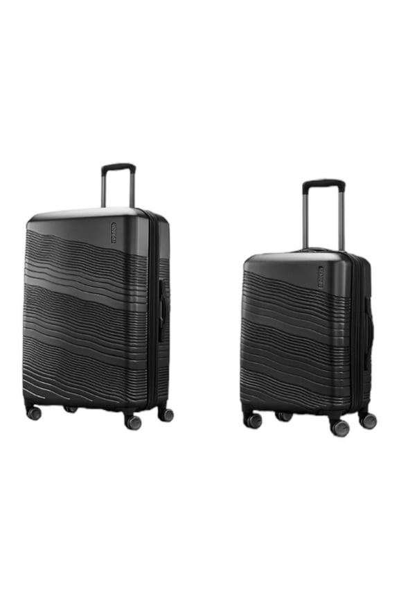 American 13.5" 2 Count Tourister Hard Side Spinner Luggage Set, Gray