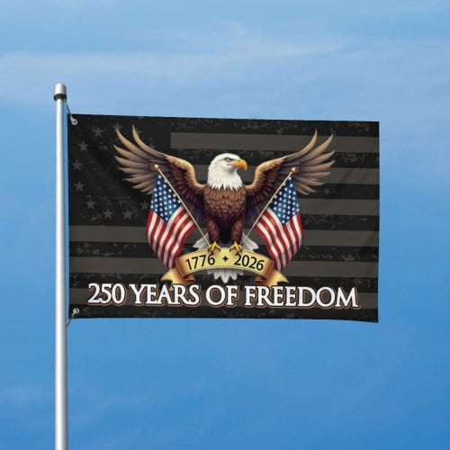 American 250 Year Anniversary Flag 4x6 Ft Outdoor Double Sided 250th Anniversary USA Flag 4th of July1776 Patriotic Flags For Outside Indoor Decor