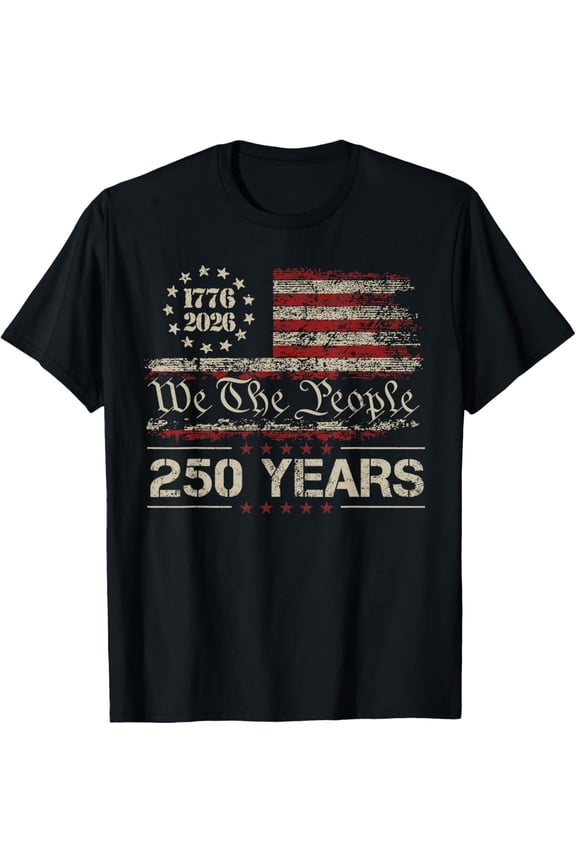 American 250th Anniversary Celebration 250 Years T-Shirt All Size S-3XL