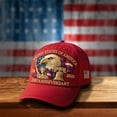 thumbnail image 1 of American 250th Anniversary Embroidered Tribute Cap, Adjustable Vintage Washed Patriotic Baseball Hat, Commemorative Celebration Cap, Red, 1 of 1