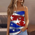 thumbnail image 1 of American 250th Anniversary Tube Tops for Women Patriotic Print Casual Pleated Sleeveless Tube Tops Bandeau Tunic Tops Strapless Smocked Tank Tops, 1 of 5