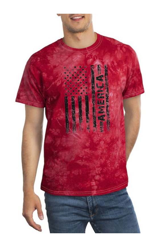 American 4Th Of July Tie Dye Crystal Men -Image by Shutterstock, Male Large