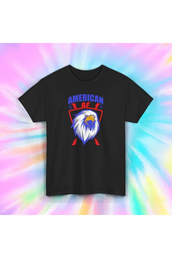 American AF USA Eagle Design Patriotic American Pride Top Unisex T-Shirt up to size 5XL
