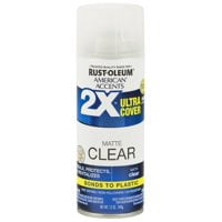 American Accents Ultra Cover 2X Clear Satin 12 oz Spray Paint, 2 Pieces