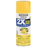 American Accents Ultra Cover 2x Sun Yellow Gloss 12 oz Spray Paint, 2 Pack