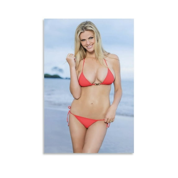 American Actress Brooklyn Decker Sexy Bikini Poster Room Aesthetic Poster Print Art Wall Painting Canvas Posters Gifts Modern Bedroom Decor 16x24inch(40x60cm)