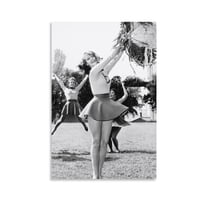 American Actress Jane Fonda Cheer Leader Celebrity Poster Wall Art Picture Painting Poster Canvas Print Posters Artworks Bedroom Living Room Decor 12x18inch(30x45cm)