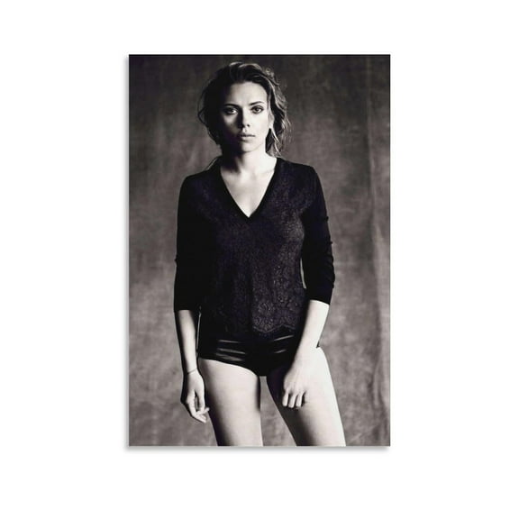 American Actress Scarlett Johansson Poster  Canvas Poster Wall Art Picture Prints Hanging Photo Decor Home Posters