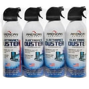 American Aerosol Electronic Compressed Air Dusters, 10oz, 4 pack.
