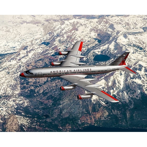 American Airlines Convair 990 Coronado Style -1 - 12x18 Inch Laminated Aviation Poster - Stunning Detail and Bold Colors
