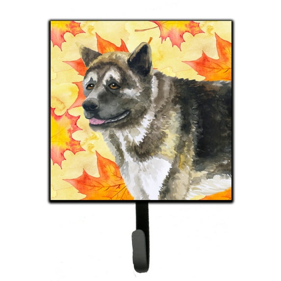American Akita Fall Leash or Key Holder Yellow
