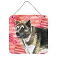 thumbnail image 1 of American Akita Love Wall or Door Hanging Prints Red, 1 of 1