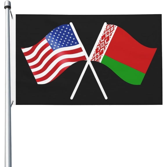 American And Belarus Flag Flag 3x5 FT Bright Flags