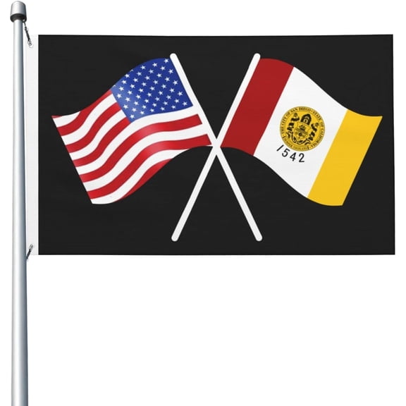 American And San Diego Flag Flag 3x5 FT Bright Flags
