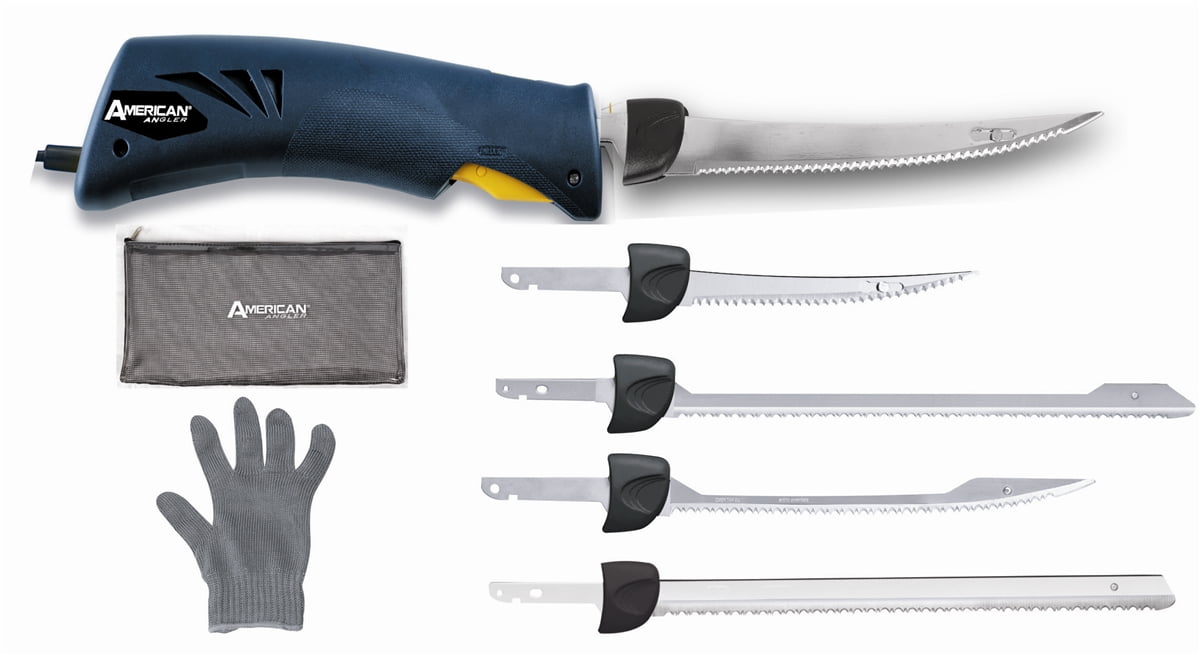 American Angler Classic Electric Fillet Knife with 5 Blades
