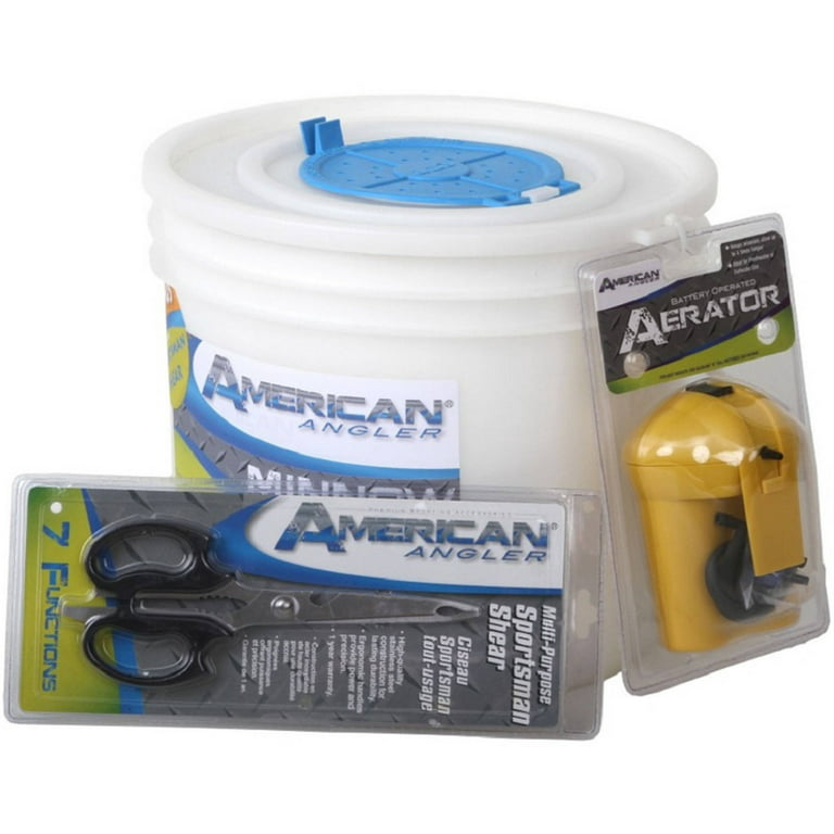 American Angler Insulated Minnow Bucket with Aerator, AAP-XX-DS-003-1 