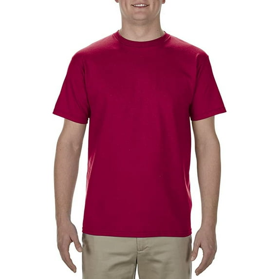 American Apparel 1701 Adult Soft Spun Cotton T-Shirt Cardinal XS